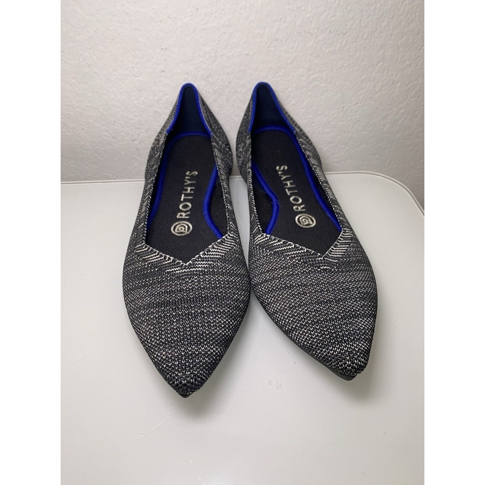 Rothy's Black and Gray Flats